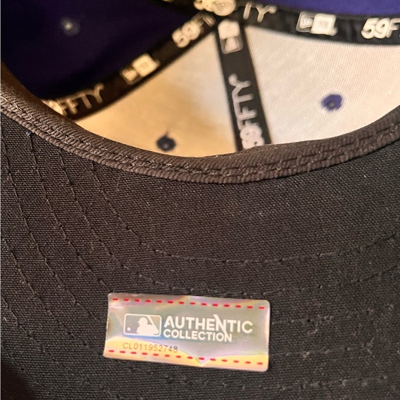 Dodgers New Era Royal Authentic On Field 59FIFTY Performance Fitted Hat - Picture 4 of 4